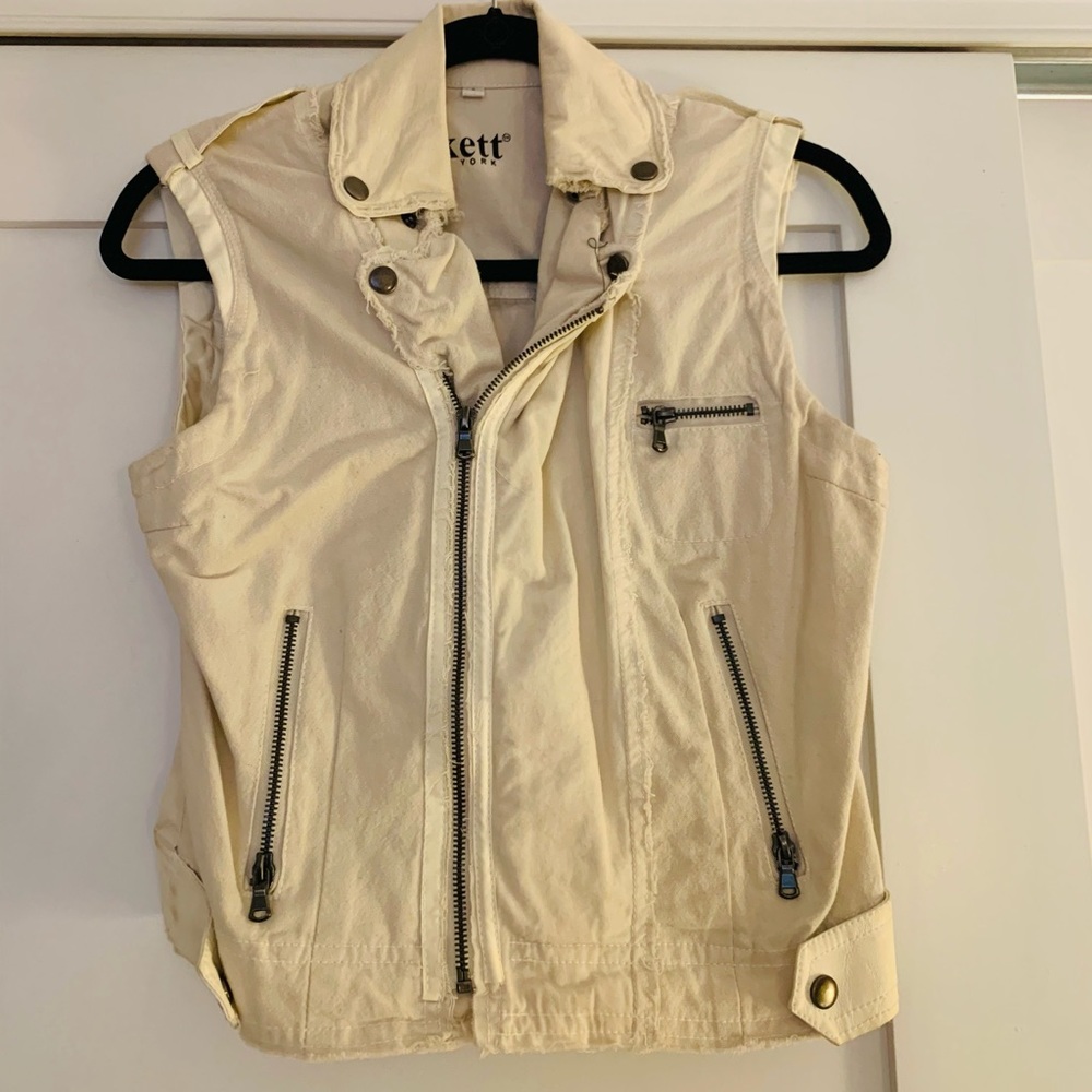 Jakett New York Jean/Faux Leather Vest